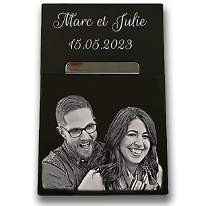 Boite &agrave; cigarette personnalisable Votre photo et votre texte sur votre etui &agrave; cigarette (patrickgravure, neuf)