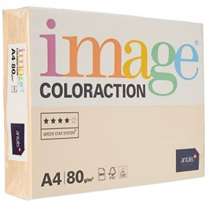 Image Coloraction - Papier de couleur Saumon Savana 80 g/m&sup2; A4 - Ramette de 500 feuilles (versando&reg;, neuf)