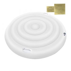 160 Cm Couverture De Spa Gonflable Ronde,Couvre-Bain Gonflable avec Poignées,Couverture À Économie D'énergie pour Spa,Isolation Thermique Pliable,Coupe-Vent, Imperméable, Anti-Neige Et Isolée (liuqionG, neuf)
