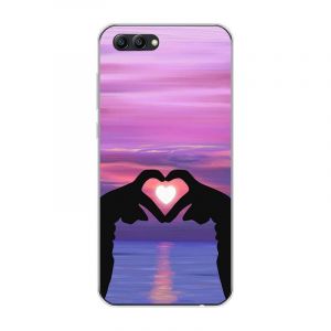 KARTXITAI Coque Compatible avec Honor View 10,Housse &Eacute;tui de Protection en Ultra Transparente Silicone en Gel TPU Souple Case Cover Shock-Absorption-Love, Ciel, Coucher de Soleil (KARTXITAI, neuf)