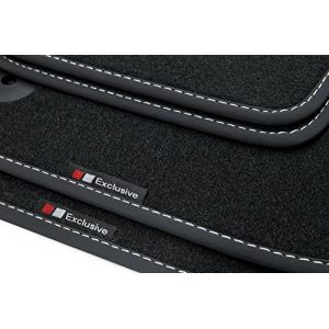 teileplus24 EF103 Tapis de Sol Exclusive-Line Design pour Audi A3 8V Sportback 2013-2020 Coutures d&eacute;coratives, Couture:Argent (teileplus24 GmbH de Berlin, neuf)