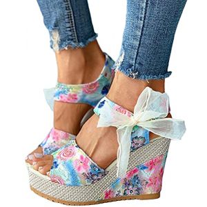 Onsoyours Sandales Femme Talon Carre Été Sandale Bride Cheville Boucle Chaussures Bout Ouvert Sexy Mode Soirée Mariage Cérémonie C Bleu 38 EU (Lonwell Fashion, neuf)