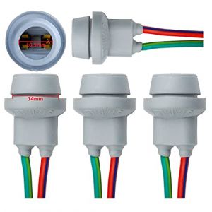 Lot de 4 W5W T10 194 W3W Support de Douille Ampoule caoutchouc Connecteur T10 W5W WY5W Adaptateur Prise Phare Lampe feux clignotant stationnement éclairage plaque Immatriculation 3 et 5 Watt L&P B570 (Inter-Sale24de, neuf)