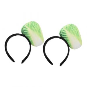 YARNOW Serrage-t&ecirc;te Chou Chinois Peluche 3d Doux Fantaisie Femme F&ecirc;te Halloween D&eacute;guisement Lot 2 Pi&egrave;ces Confortable Accessoire Coiffure Original (Karrymao, neuf)