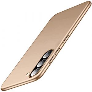 Samsung Galaxy S23 Cover, Ultra Mince Matte Handy Cover Slim Housse de Protection Anti-Rayures Anti-Choc Couverture Anti-d&eacute;rapante Bumper Case pour Samsung Galaxy S23 Hardcase 6.1 "Or (Fulidy, neuf)