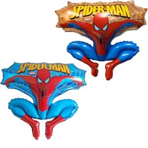 Toyland® 2 ballons en aluminium en forme de personnage sauteur Spider Man de 79cm (31") - Ballons de fête pour enfants (un de chaque) (Toyland®, neuf)