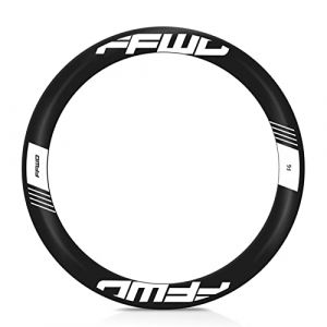 Autocollants de Roue de vélo FFWD F6R Autocollant de Roue de vélo de Route Changement de Couleur Autocollant décoratif étanche Anneau de Carbone Autocollant de Jante (Color : Bright White) (BINGYUAN, neuf)