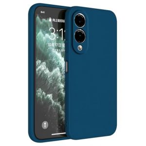 Topme Coque pour Samsung Galaxy S25 Edge (6.7" inches) Etui Housse, Protecteur de Peau en Silicone TPU - Bleu Saphir (topme, neuf)