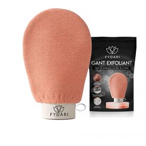 Fydari Gant Exfoliant, Gant Gommage Peau Naturel, Gant de Crin, Gant Kessa Hammam et Spa, Gant exfoliant Corps, Gant Gommage Corps pour Hommes et Femmes. (Fydari, neuf)