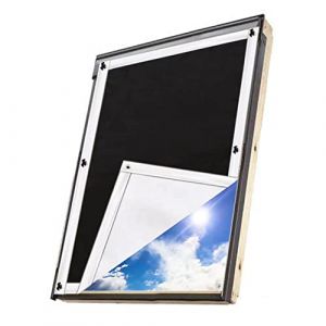 johgee Store Occultant sans Perçage pour Velux U04 et 804-73x116cm, Rideau Occultant Thermiques avec Ventouse, Protection Solaire et Isolant Thermique, Store pour Chambre, Bébé Chambre, Grenier (Mantago, neuf)