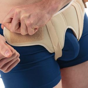 aHeal Ceinture hernie inguinale homme | Ceinture pour hernie inguinale homme | Slip herniaire homme | Ceinture hernie inguinale | Slip hernie inguinale homme | Taille 1: 81-89 CM; 31.8-35", Beige (aHeal, neuf)