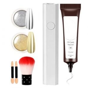 Weqizuerqi Gel 5D pour Ongles - Pâte Modelante Pour Ongles,Gel Débutant Pour Salon Maison Événements Fêtes Femmes et Filles (weiqio, neuf)