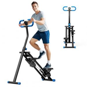Stairmaster 2025 Stepper vertical pour la maison pour entraînement de tout le corps, pliable compact, cardio avec distance de foulée étendue, guidon et pédales réglables (noir-1) (sjwndw, neuf)