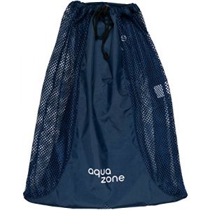 Sac à dos en maille avec cordon de serrage pour la natation, la plage, la plongée, les voyages, la gym (bleu marine) (3asyglide, neuf)