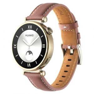 RuenTech Bracelet de rechange en cuir v&eacute;ritable souple compatible avec Oneplus Watch 3 43 mm, 18 mm pour montre connect&eacute;e Oppo Watch X2 Mini, Mittelgro&szlig;e, Cuir, Pas de gemme (Jiuxuanshiye, neuf)