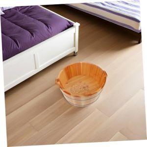 Healvian Bassine De Pied En Bois Bassin De Trempage Pour Seau De Bain D'usage Domestique Ou Voyage (Le Sengyu, neuf)