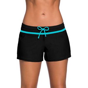Acfoda Short de Bain Femme Et&eacute; Sport Short de Piscine Casual Shorty Maillot de Bain Noir 38-40 (Flyd, neuf)