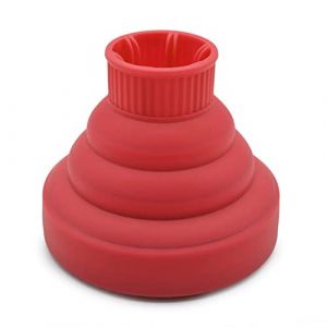 Diffuseur pliable pour s&egrave;che-cheveux, diffuseur en silicone pour s&egrave;che-cheveux, diffuseur portable pour s&egrave;che-cheveux, diffuseur de voyage pour s&egrave;che-cheveux (rouge) (Depisuta, neuf)