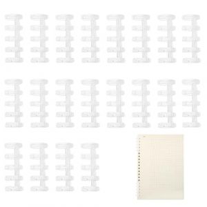 HABNI 20PC Peignes De Reliure En Plastique En Color De Trous, Peignes En Plastique Pour Reliure, Peignes En Plastique Pour Reliure Peignes Spirales Pour Reliure Anneau De Reliure Pour Papier Relieuse (XIANXIAN LI, neuf)