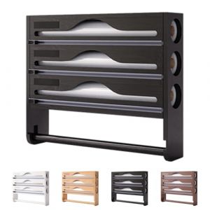 Générique Distributeur Aluminium Et Film Alimentaire avec Porte Sopalin Cuisine, Distributeur Film Alimentaire avec Coupeur, Derouleur Papier Alimentaire Sopalain, Film, Alu, Papier De Cuisson (Leo6688, neuf)