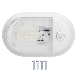 NINESHE Plafonnier LED pour Camping Car avec Interrupteur Marche/Arrêt, 10 à 24 V, 360 LM, Plafonnier, Éclairage LED pour Voiture, Camping Car, Remorque, Camping Car, Marine (太原市麟宝臻臻商贸商行, neuf)