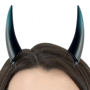 Palaufr Cornes frontales fantômes, pinces à cheveux cornes du diable, Casque de vampire démon pour femmes, Coiffe de vampire démon pour femme, pinces à cheveux diable d'Halloween, costume de (lantmyc, neuf)