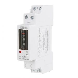 DeWin Compteur d'&eacute;nergie, Compteur &eacute;lectrique Monophas&eacute; Compteur d'&eacute;nergie Compteur Electrique Consommation 1P 5(32) A 220V (Dewinshop, neuf)