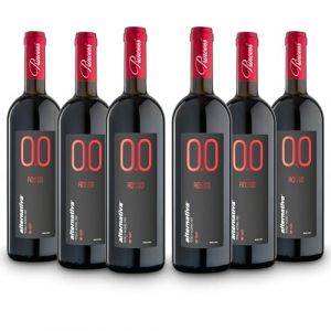 ALTERNATIVA Rouge Sans Alcool 0.0% - Pack de 6 Bouteilles de 750 ml - Vin Sec Italien Premium Désalcoolisé - Parfait pour les Célébrations et Cadeaux (Princess S.r.l., neuf)