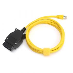 VOSSOT C&acirc;ble ENET OBD2 pour BMW S&eacute;rie F - Codage Plug & Play avec adaptateur Ethernet RJ45, compatible E-SYS, interface ICOM pour fonctions cach&eacute;es - C&acirc;ble pour F20 F30 F10 F07 GT X3 (caixianli, neuf)