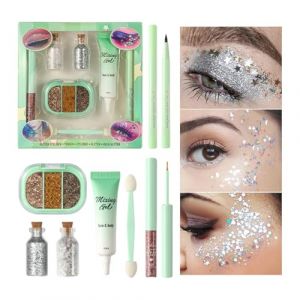 Kukecai Trousse De Maquillage,Fard &agrave; Paupi&egrave;res Paillet&eacute; Longue Tenue - Kit Fard &Agrave; Paupi&egrave;res R&eacute;sistant Aux Traces - Pour Femme Fille Quotidien F&ecirc;te Voyage Rencontre S&eacute;ance Photo Mariage Anniversaire (kukesai, neuf)