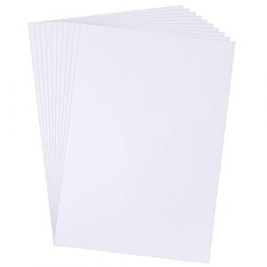 Lot de 25 Films Plastique Magique Fou A4 Mat Papier Fou Feuilles Plastique Fou Set Plastique Fou TransluciFeuilles Plastique Magique Thermor&eacute;tractable pour Loisirs Cr&eacute;atifs (A) (HYBREU, neuf)