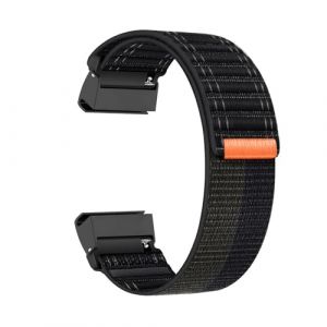 Nylon Bracelet pour Garmin Forerunner 955/ 935/ 945 Bracelets de Montre, Respirant Elastique Tissu Réglable pour Hommes Femmes Sport Bande de Rechange avec Garmin Forerunner 955/ 935/ 945 Sangle (5) (Kemikeji, neuf)