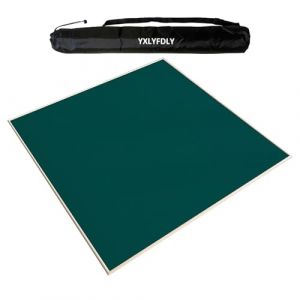YXLYFDLY Grand tapis de mahjong avec envers en caoutchouc, nappe douce et antidérapante, pour mahjong, paigow, poker, cartes et jeux de société (vert, 80 cm) (lvliangshilishiqumilibaihuoshanghang, neuf)