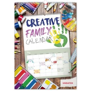 NOTIQUE Calendrier artisanal 2026 XXL &ndash; Calendrier familial DIY cr&eacute;atif &agrave; concevoir et colorier soi-m&ecirc;me &ndash; Calendrier photo sans ann&eacute;e - Calendrier cr&eacute;atif, calendrier mural 33x46 cm (Non dat&eacute; (PRESCO GROUP A.S., neuf)