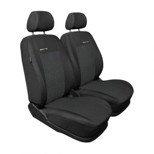 Mossa Housses de si&egrave;ge sur Mesure adapt&eacute;es pour Citroen Berlingo II Van (2008-2018) Seulement Les si&egrave;ges Avant - Deux Simple - Housse Siege Voiture - Couverture Siege E1 (eMOSSA, neuf)