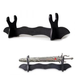 DIFLAX Porte-épée Laqué Noir, Support D'épée, Porte-Épée, Support Katana, Support pour Épée, Katana Stand, Porte-Épée Présentoir, Porte-Épée Japonais, pour Épée de Samouraï, Couteau Katana (SVF TUNDER PRICE, neuf)