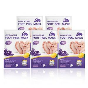 Holzsammlung 5 Pack Masque Peeling Pieds,Chaussette Exfoliante Pied, Baby Soft Smooth Touch Feet-Homme Femme Masque Pieds Peeling Exfoliant#01 (TeencentsMallEU, neuf)