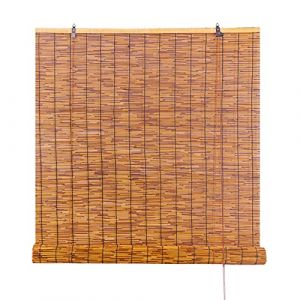 LLPEIJIE026 Store Enrouleur Bambou,Rideau De Roseau,Tissés À La Main,Store en Bambou Exterieur,Store Venitien,Rideau de Paille,Stores Opaques,avec Levage,Personnalisable (80x220cm(32x87in)) (lilijun01, neuf)