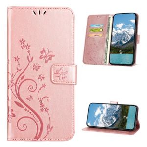 XINQCASE Coque pour Samsung Galaxy S8, Etui Protection Housse en Cuir PU [Slot de Carte], &Eacute;tui &agrave; Rabat Portefeuille Flip Case pour Samsung S8, Or Rose (xinqcase, neuf)