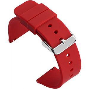 Shieranlee Silicone 16MM Bracelet de D&eacute;gagement Rapide Replacement Bande para Fossil Q Accomplice,Carlie, Harper, Neely; Moto 360 2nd Gen Women's 42mm,Huawei B5 (GOOSPERY-UK, neuf)