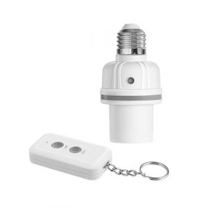 DEWENWILS Douille Ampoule E27 Sans Fil avec Télécommande de Portée de 30 m, Pile Incluse, Sans Câblage, E27 vers E27 Douille de Lampe Contrôlée à Distance pour Chambre, Salon, Garage, Cave (DewenwilsDirect, neuf)