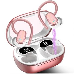 AI Ecouteur Traducteur Instantané, 50H Bluetooth 5.4 Oreillette Traducteur Instantané avec 164 Langues/6 Modes de Traduction, 3 in 1 AI Écouteur Traducteur Vocal Instantané pour Voyage/Affaires Rose (CHEN1994SHEN, neuf)