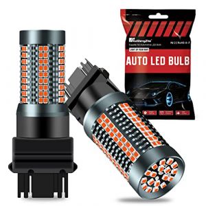 KaiDengZhe 3157 LED Ampoule pour Feu Stop, 2022 Mise &agrave; Niveau 3020-126SMD Rouge 3200LM 9W pour 3056 3156 3057 4157 T25 Ampoule LED de Rechange Feux de Stationnement de Frein Arri&egrave;re et DRL-2PCS (KaiDengZhe, neuf)