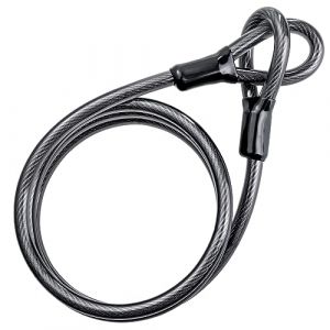 ROCKBROS Câble en Acier Universel 2 mètres pour Antivol, Câble à Boucle Câble de Sécurité pour Vélo VTT VTC Moto Scooter Trottinette Poussette, Noir 2m (RockBrosbike, neuf)
