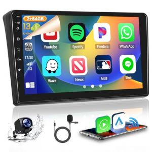 Hikity 2+64GB Android 15 Autoradio pour Ducato 3/Peugeot Boxer 2/Citroen Jumper 2 2011-2022 Radio Carplay Android Auto Sans Fil Hikity Écran Tactile 9 Pouces Bluetooth Stéréo WiFi RDS Caméra de Recula (Hikity Electronic, neuf)