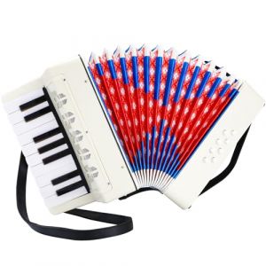 Accord&eacute;on pour Enfants,17 Touches 8 Basses Accordeon Enfant,Accord&eacute;on Diatonique avec Sangles R&eacute;glables,Accord&eacute;ons pour Adultes et Enfants partir 3 ans,Musique Harmonica Cadeau pour d&eacute;butants (Blanc) (Cococloud, neuf)