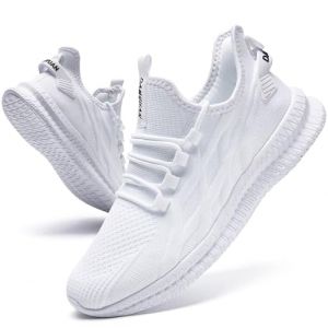 IVQDZL Sneakers Homme Running Jogging Basket Chaussures De Sport en Salle Tennis Basquettes Confortable Marche Chaussure Blanche 50 EU (chenruhuashop, neuf)