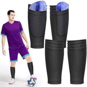 2Paires Manchon Protège Tibia Foot Taille M Noir Chaussettes Protège Tibia Foot Respirantes Maintien Support Protège Tibia Foot Conception Ergonomique Football Protège Tibia pour Adolescents Débutants (FRSTY SLEENAK LTD, neuf)