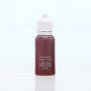 Pigment de sourcil de tatouage 1/2OZ (15ML), multicolore 23 couleurs cosmétiques pour la sélection Pigment d'encre de tatouage pour la pratique du travail de tatouage (Rouge foncé) (CHENGplus, neuf)