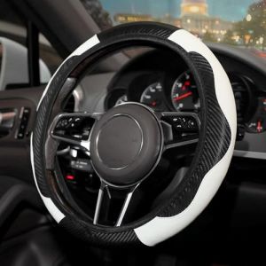 Flaconi Protege Volant Voiture,Protection Volant Voiture,Couvre Volant,Protege Volant Voiture,Housse Volant Voiture,Protège Volant Voiture,für 14.5”-15” Auto Lenkradbezug(Blanc) (shenhua auto, neuf)